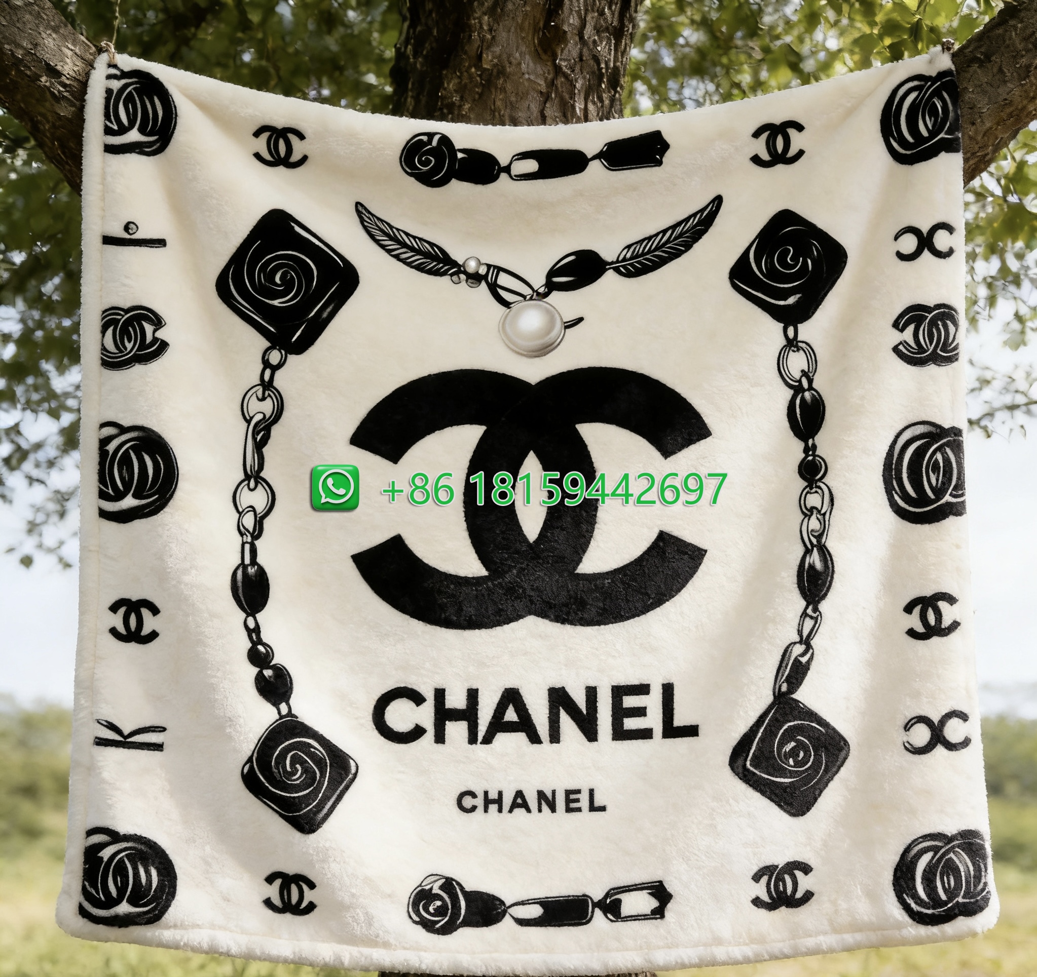 Chanel Throw Blankets